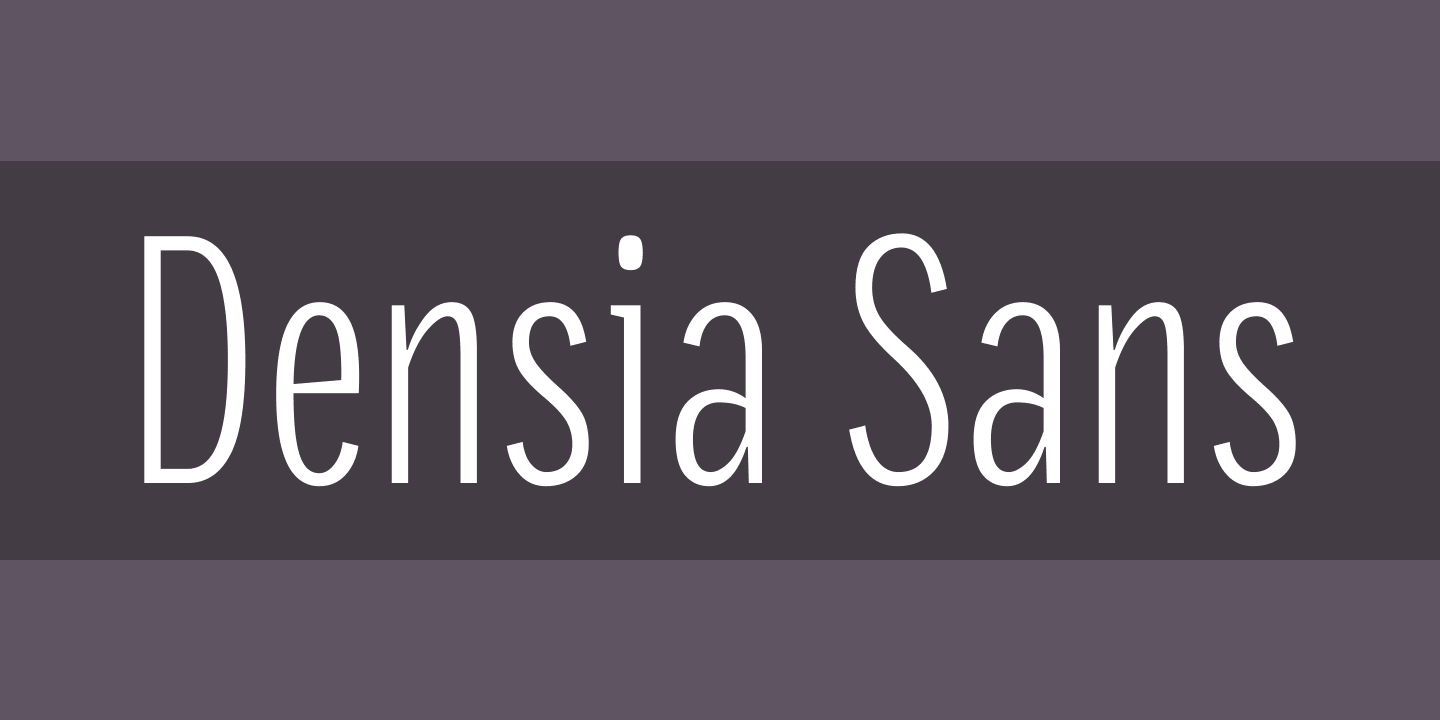Przykładowa czcionka Densia Sans #1